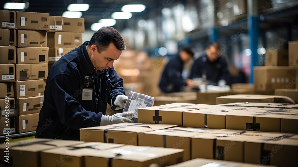 Storage warehouse holding belongings during an overseas relocation