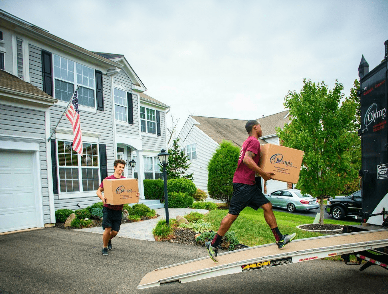 Olympia mover loading a moving truck