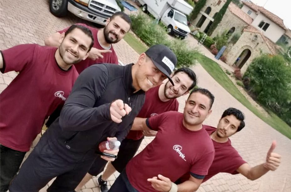 Olympia moving crew at an Austin residence