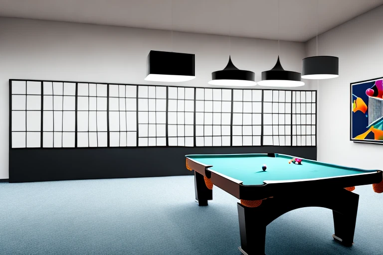 Pool table being disassembled for a move