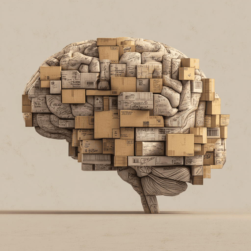 Illustration of a homeowner reflecting during a move
