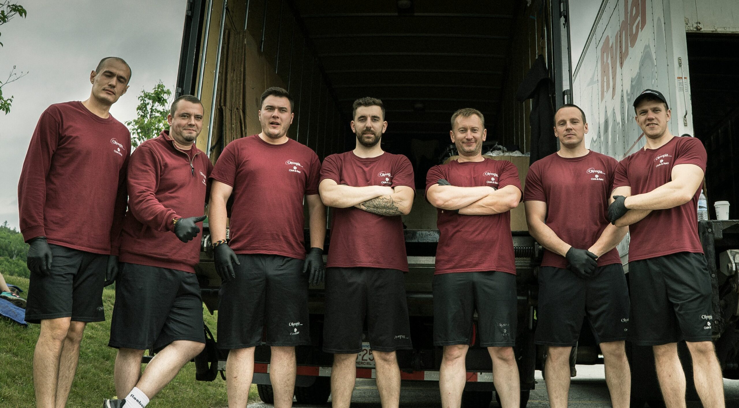 Olympia movers loading a moving truck