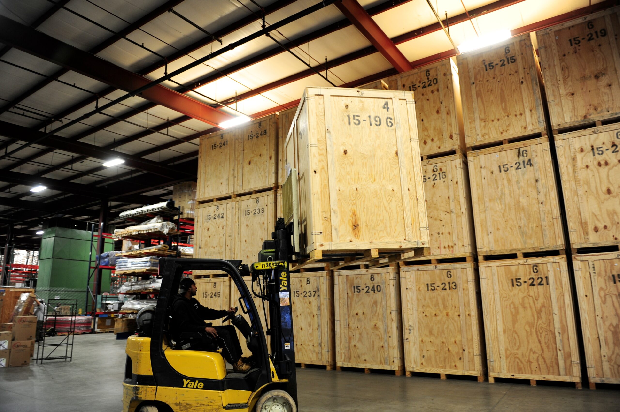 Household goods stored in Olympia's secure warehouse vaults